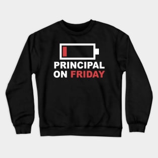 Principal On Friday Low Battery Crewneck Sweatshirt